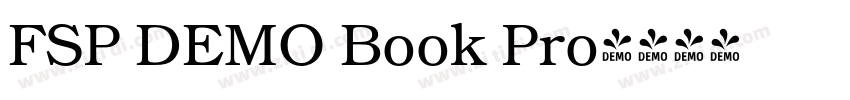 FSP DEMO Book Pro字体转换 FSP DEMO Book Pro字体转换